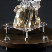 Blown and Sculpted Glass, Mirrored Glass, Metal - 25x14x11 in.- 2011