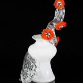 Plum Blossom Vase 2 - Blown Glass, Sculpted Glass - 22x13x13 in. - 2011
